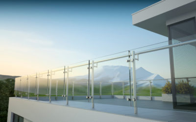 Pose de garde-corps en verre