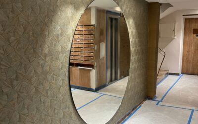 Miroirs muraux hall d’entrée immeuble à Cannes, Antibes et Nice