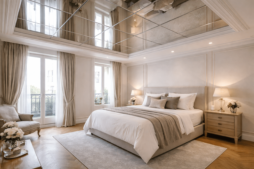 pose de miroir au plafond - Copie